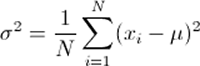 Variance of the Population Formula